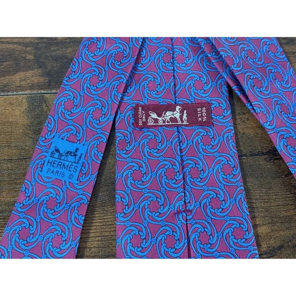 Hermes silk necktie